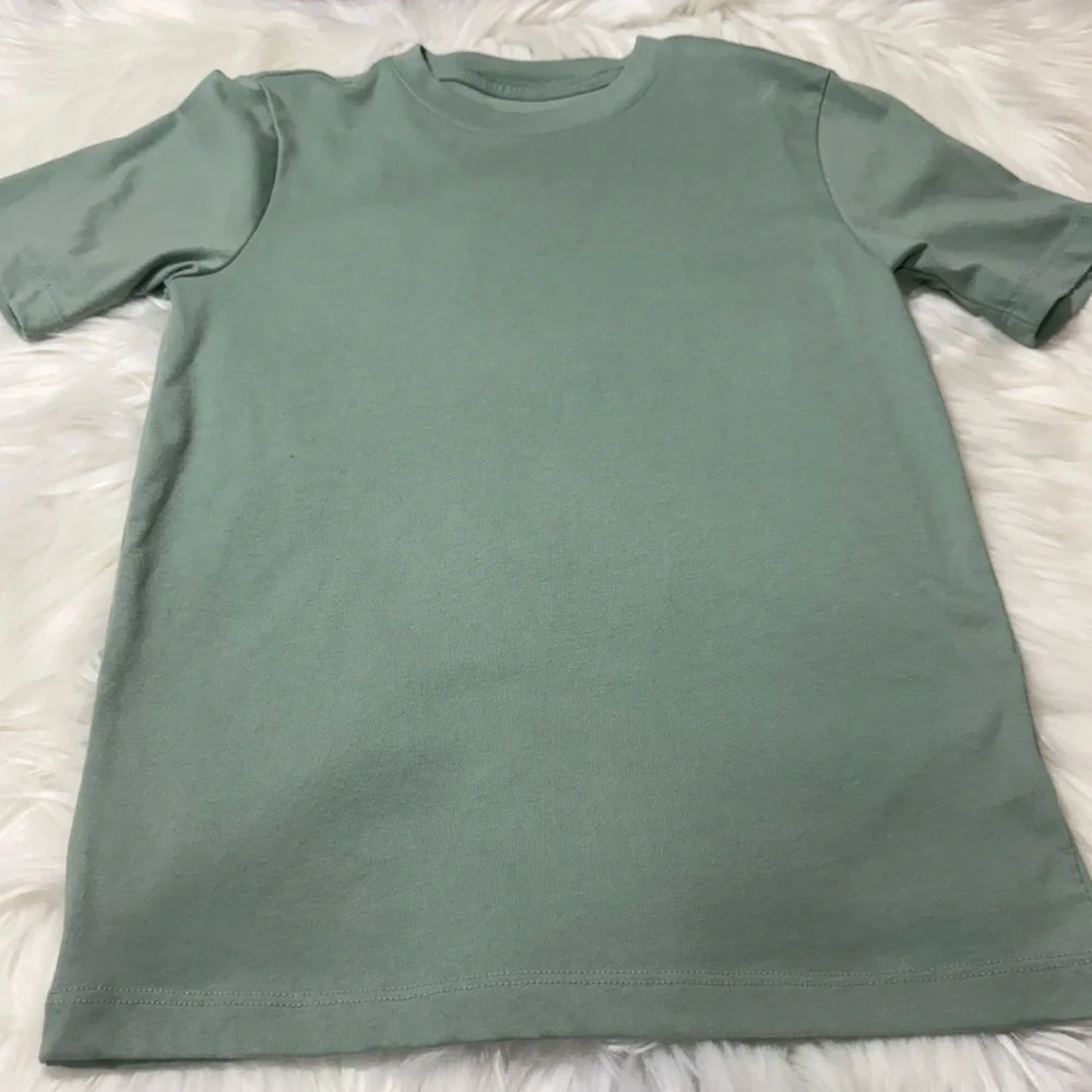 Wonder Nation Youth Boy Size Small (6-7) Soft Green Short Sleeve Shirt
